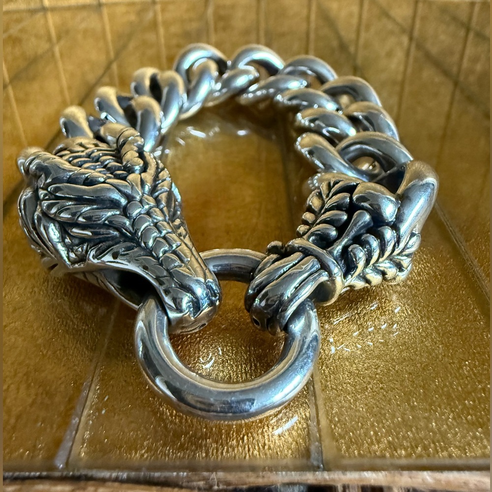 🐉Dragon🐉Head Bracelet sterling silver 925 chain bracelet